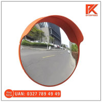 Orange Plastic Convex Mirror For Road Safety