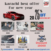 New Year 25% Discount Car Care Offer at Doorstep