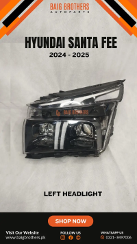 Hyundai Santa Fe Mg Bumper Drl Reflector Speaker Digi Chrome Headlight