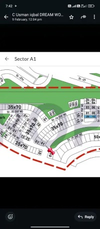 Bahria twon 17 Marla plot All paid bluward cornar