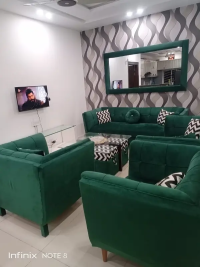 Bahria Town Phase 8 Upper Portion Luxury Fully Furnished 9 Marla Corner House Separate Interest With Gas Installed Park Face For Rent Available